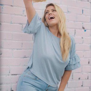 Crescent Drive Ruffle T-Shirt